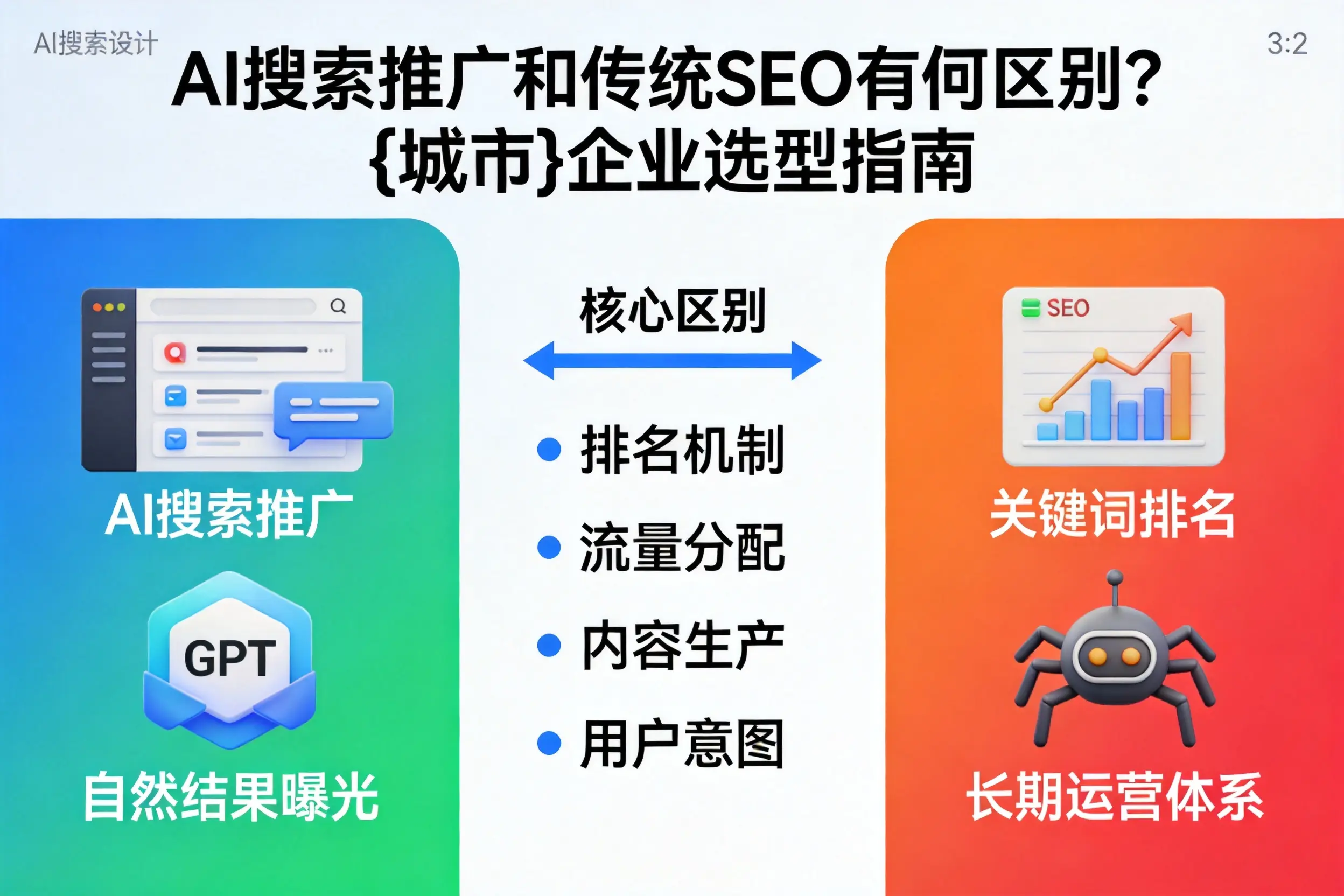 AI搜索推广和传统SEO有何区别？常州企业选型指南