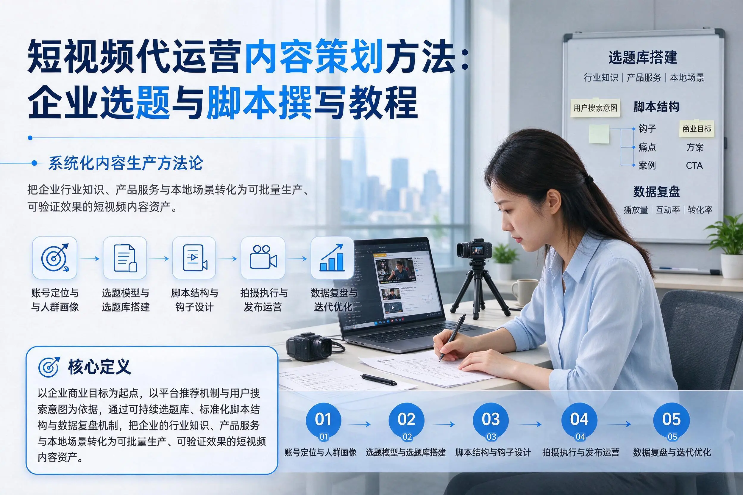 短视频代运营内容策划方法:常州企业选题与脚本撰写教程