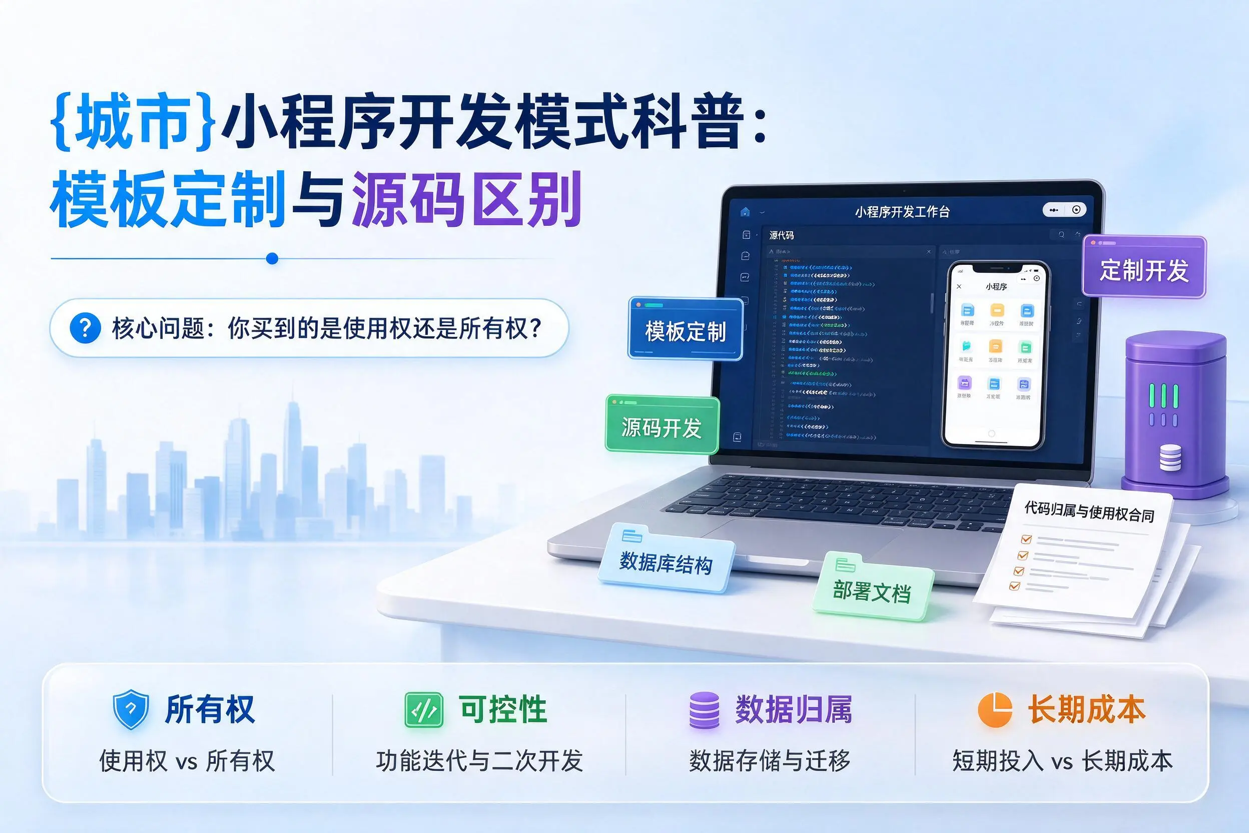 常州小程序开发模式科普：模板定制与源码区别
