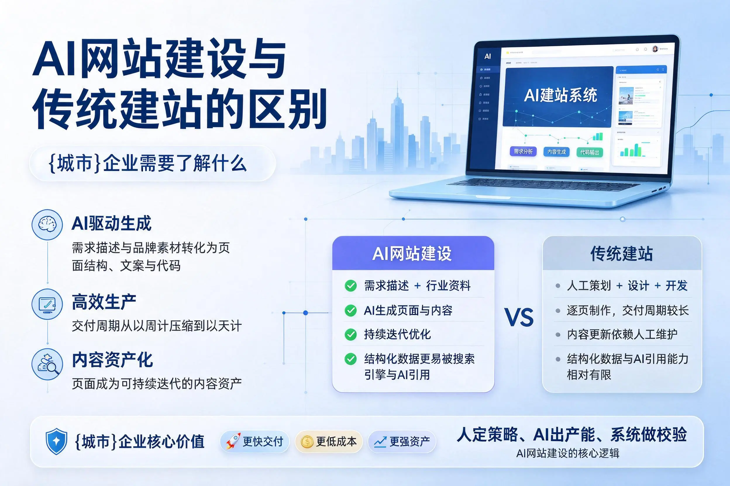 AI网站建设与传统建站的区别，常州企业需要了解什么