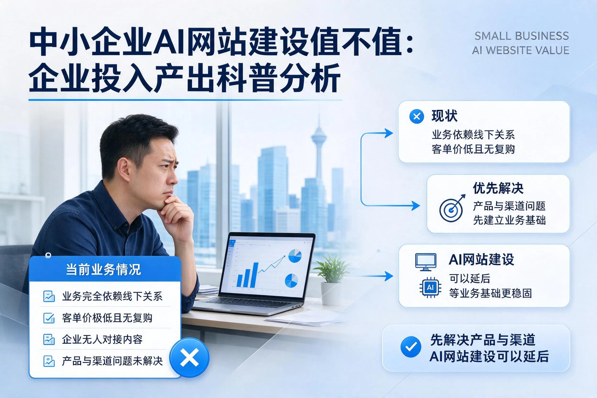 中小企业AI网站建设值不值:常州企业投入产出科普分析