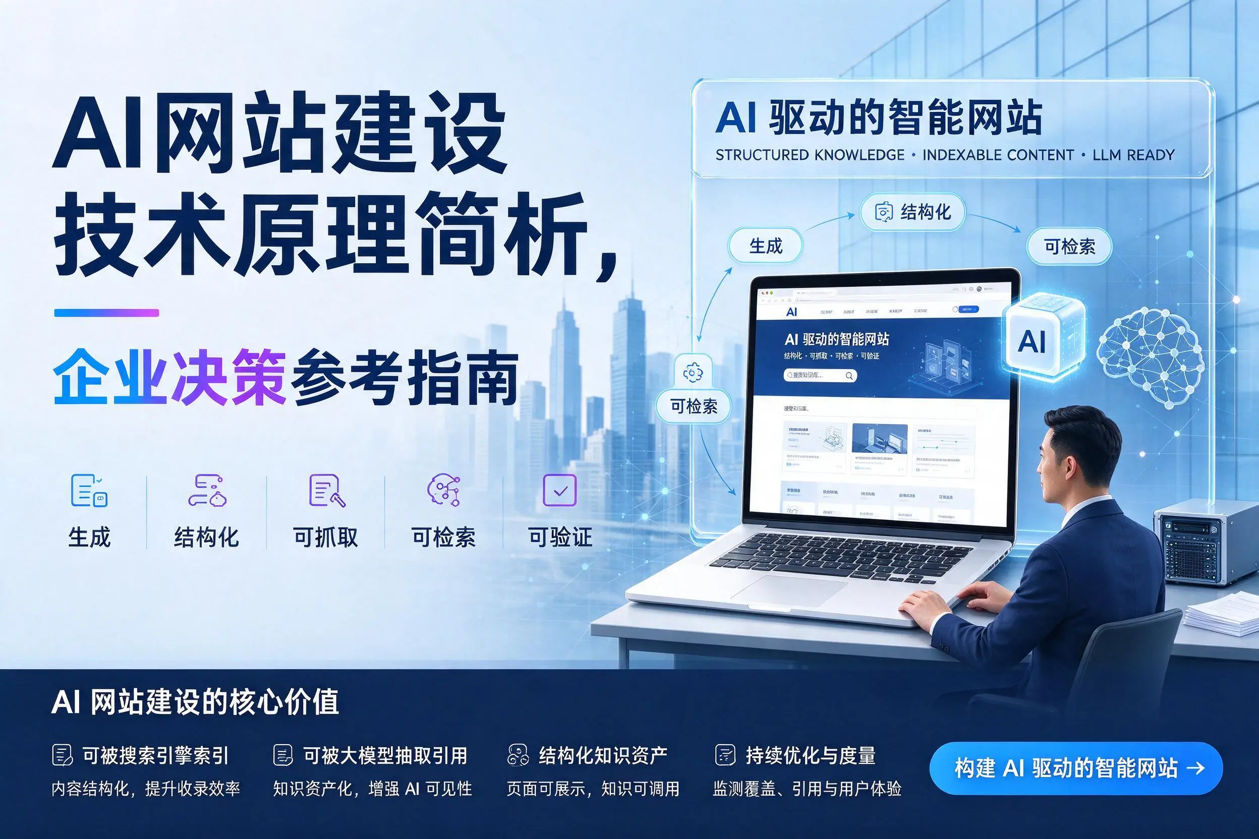 AI网站建设技术原理简析，常州企业决策参考指南