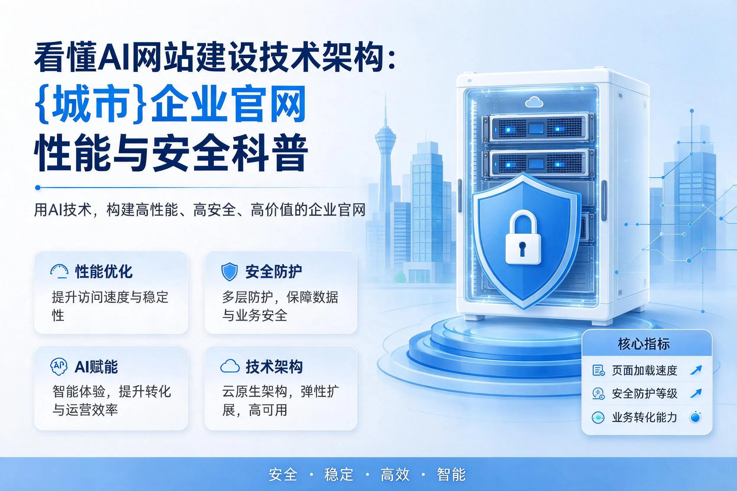 看懂AI网站建设技术架构:常州企业官网性能与安全科普