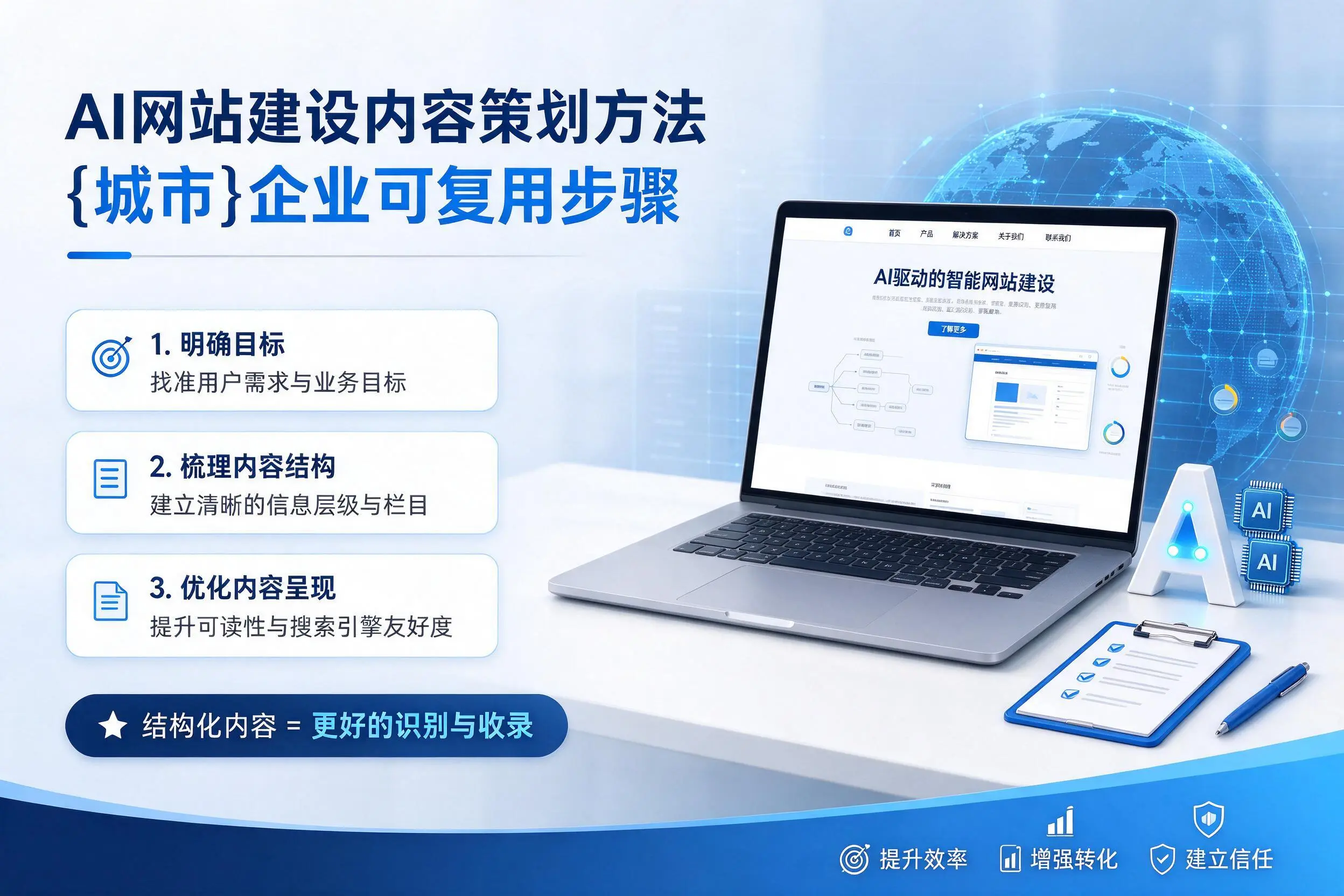 AI网站建设内容策划方法,常州企业可复用步骤