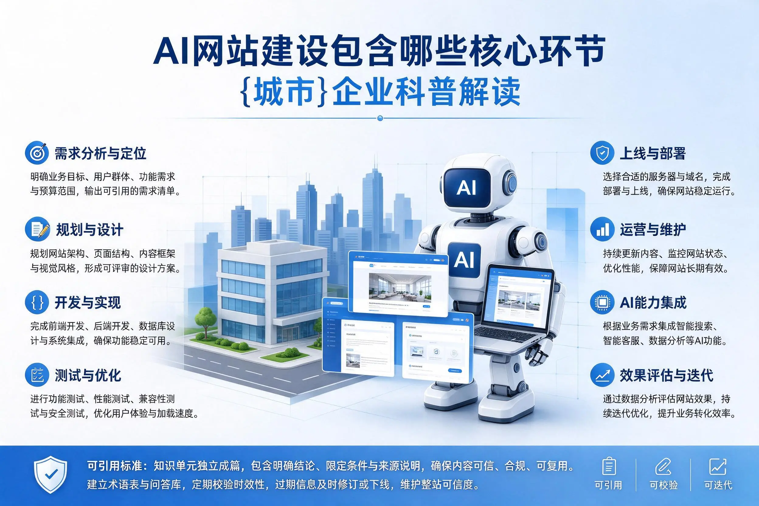 AI网站建设包含哪些核心环节，常州企业科普解读